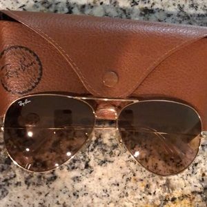Bronze and gold ray bans